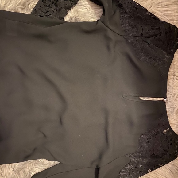 Black Reitmans Top with lace and zip detailing - Picture 3 of 3